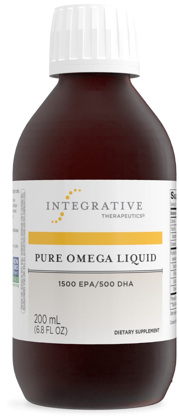 Integrative Therapeutics Pure Omega Liquid, Lemon Flavored, 6.8 fl oz (40 Servings)