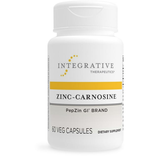Integrative Therapeutics ZincCarnosine PepZin GI Brand Supplement with Zinc and Lcarnosine