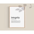 thumbnail image 1 of Integrity Definition Poster, Integrity Quote, Office Wall Art, Classroom Posters, Teamwork Poster, Dictionary Art Home Decor, 16x24 UNFRAMED, 1 of 3