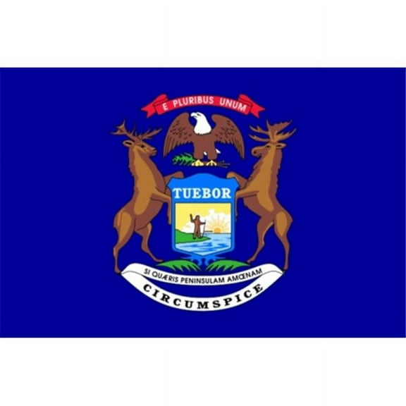 Integrity Flags Michigan State Flag 36 x 60 ()
