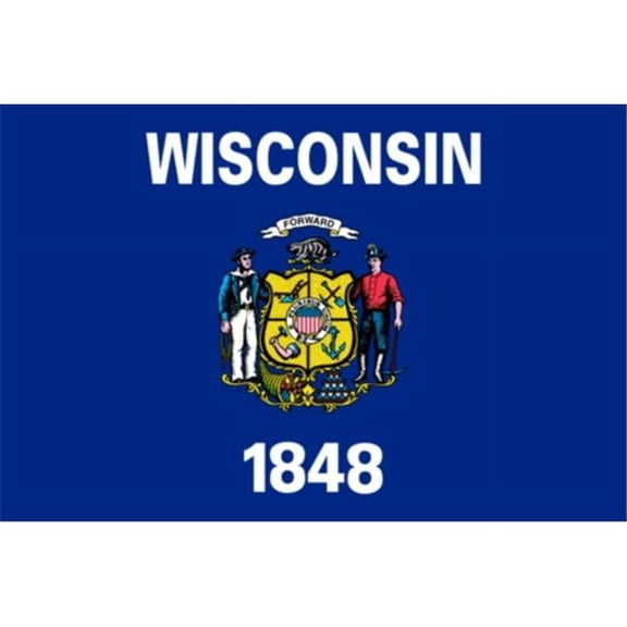 Integrity Flags Wisconsin State Flag 36 x 60 (33568)