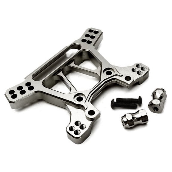 Integy Alum Billet Machined Front Shock Tower for Traxxas 1/10 Rustler 4X4 VXL C28739GREY