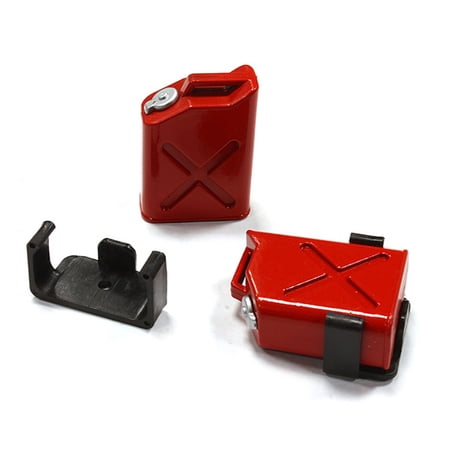 Integy Jerry Can Fuel Tank 2 Red 1/10 Scale Crawler INTC25183R Electric Car/Truck Option Parts