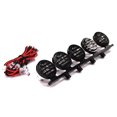 thumbnail image 1 of Integy RC Toy Model Hop-ups C23541BLACK Billet Machined Type II Alloy Roof Top Spot LED (5) Light Set, 1 of 1