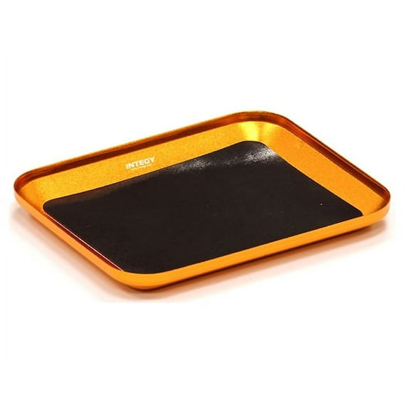 Integy RC Toy Model Hop-ups C23830ORANGE Magnetic Parts Storage Tray 101x120mm for Hardware, Screws & Nuts