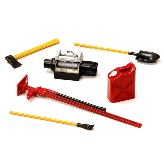 Integy RC Toy Model Hop-ups C24149 Scale Tools & Accessory 6pcs, Assortment #1 for Scalers & Rock Crawlers