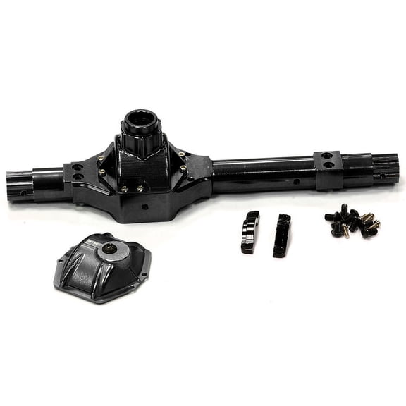 Integy RC Toy Model Hop-ups C24452BLACK Billet Machined Complete Front Axle Case for Axial 1/10 Wraith
