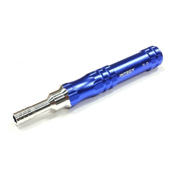 Integy RC Toy Model Hop-ups C25533BLUE QuickPit 5.5mm Hex Nut Driver (Handle:18mm O.D.)