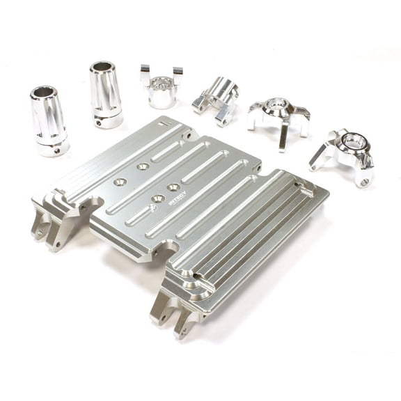 Integy RC Toy Model Hop-ups C25686SILVER Billet Machined Alloy S3 Conversion Set for Axial 1/10 Wraith Rock Racer