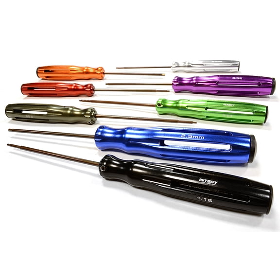 Integy RC Toy Model Hop-ups C25928 Professional Allen Wrench Set Heavy-Duty Hex 8pcs (Handle: 18-22mm O.D.)