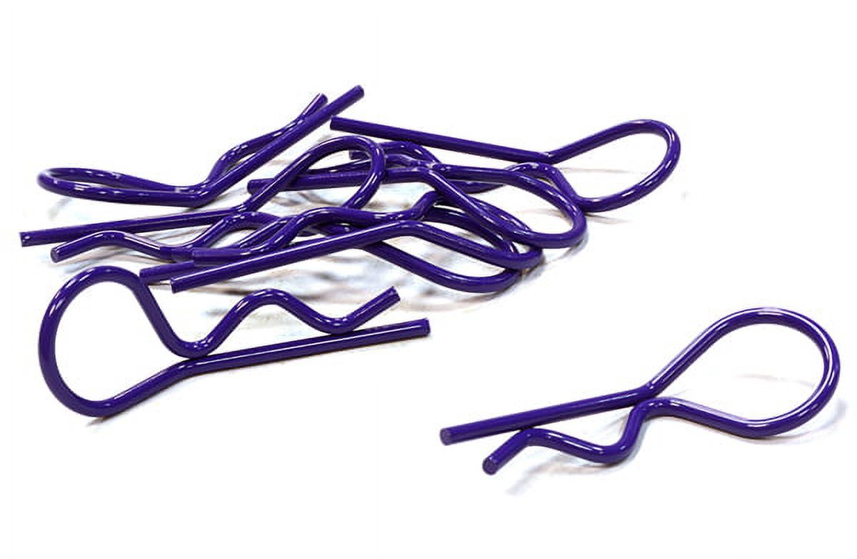 RC Modell Body Clips (8 Stück) – Gebogen, Anodisiert, Für 1/5 & 1/4 Fahrzeuge, 46x11 Mm