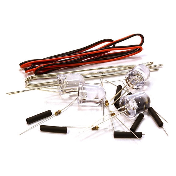 Integy RC Toy Model Hop-ups C26332GREEN 10mm LED Light Assorted Kit DIY LEDs Set for Scale Model
