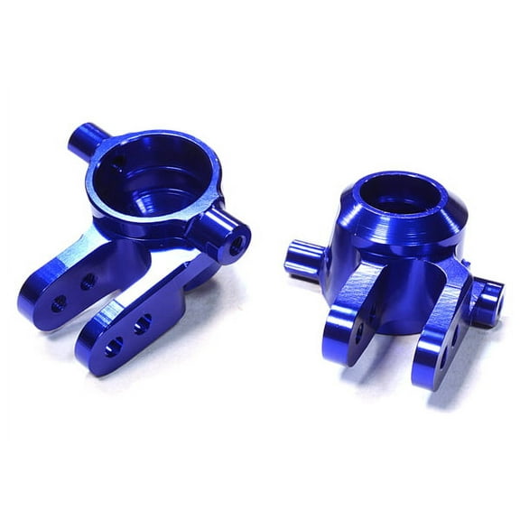 Integy RC Toy Model Hop-ups C26400BLUE Billet Machined Steering Knuckles for Traxxas 1/10 Slash 4X4
