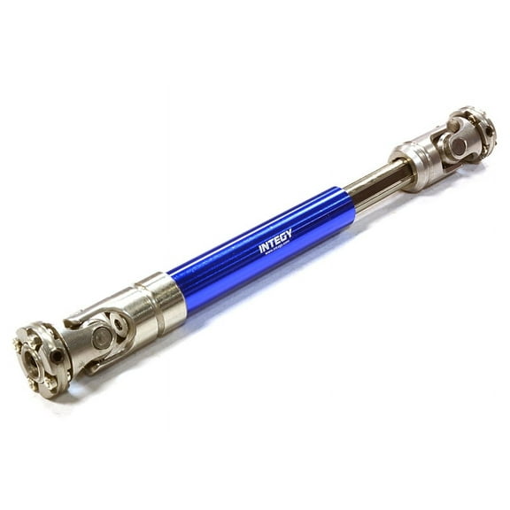 Integy RC Toy Model Hop-ups C26436BLUE Machined Universal Drive Shaft 105-130mm for Custom 1/14 Semi-Tractor Truck
