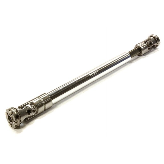 Integy RC Toy Model Hop-ups C26437SILVER Machined Universal Drive Shaft 148-176mm for Custom 1/14 Semi-Tractor Truck