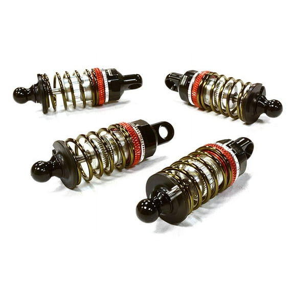 Integy RC Toy Model Hop-ups C26459SILVER Billet Machined Shock Set for HPI 1/10 Scale E10 On-Road