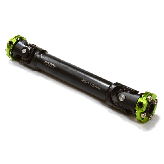 Integy RC Toy Model Hop-ups C26655GREEN CNC Machined Universal Drive Shaft 90-110mm for Custom 1/14 Semi-Tractor Truck