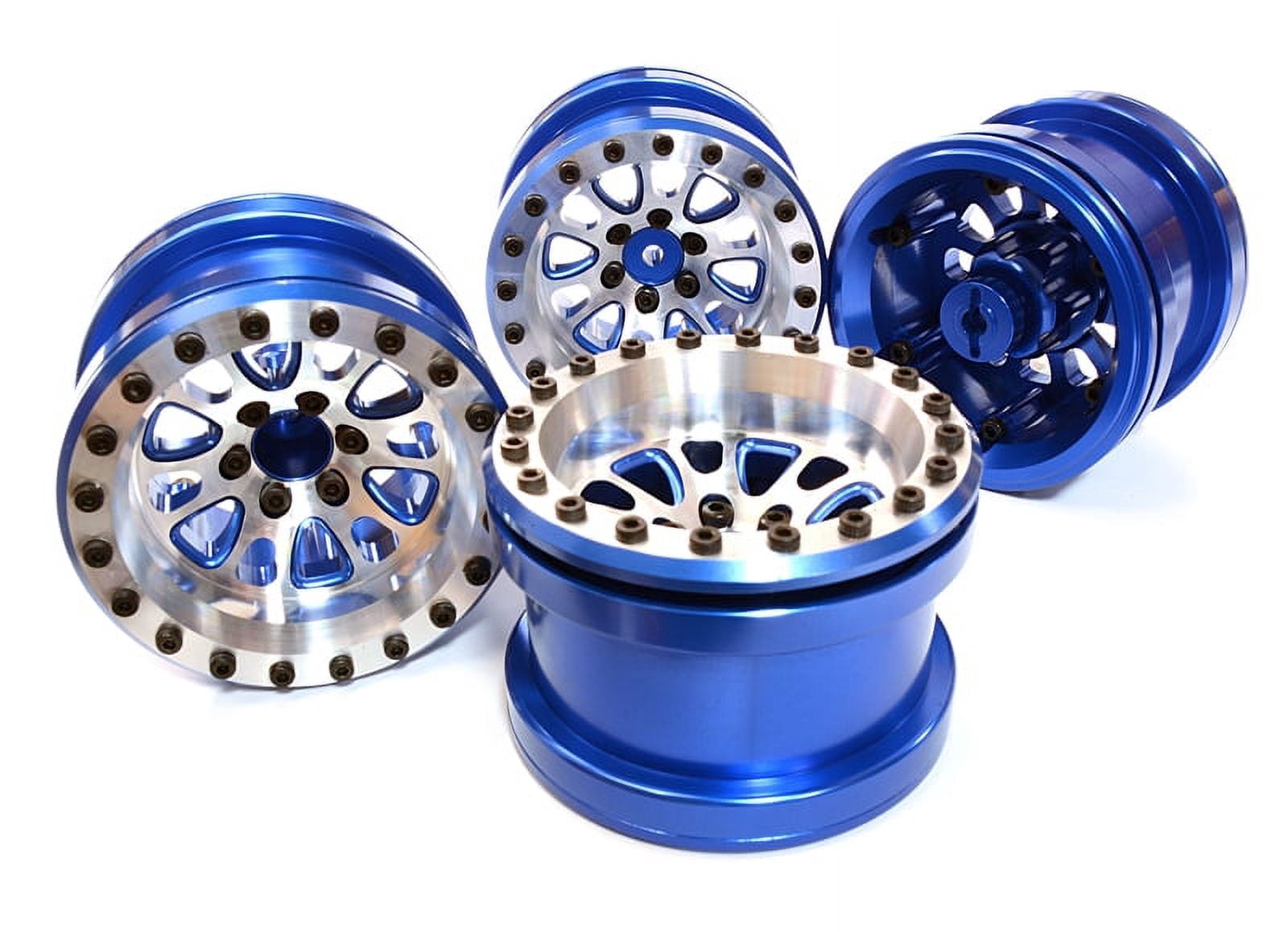 Innotegy Integy RC Toy Model Hop-ups C26704BLUE Billet Machined 12 Spoke Wheel ...