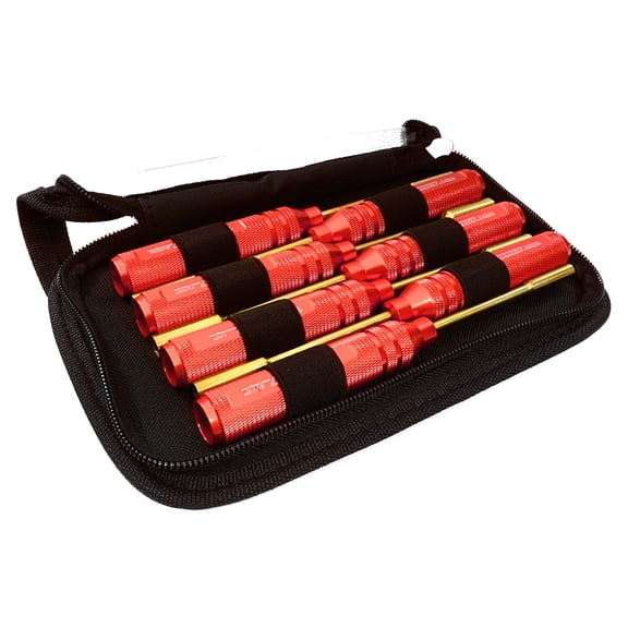 Integy RC Toy Model Hop-ups C26938RED ProGrip Hex Nut Driver Set 4.5, 5.0, 5.5, 7.0mm & 3/16, 1/4, 11/32 Size