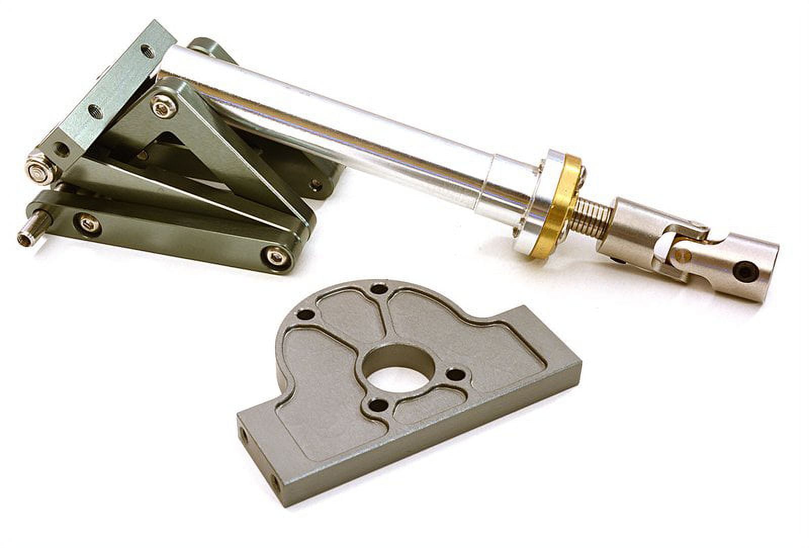 Meccanismo Di Sollevamento Ribaltabile Integy In Alluminio Per Camion 1/14 RC – Colore Argento