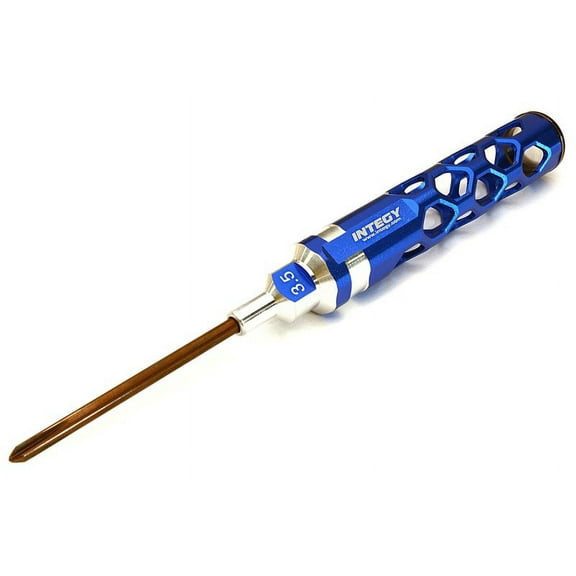 Integy RC Toy Model Hop-ups C27845BLUE Precision Tool Phillips Head Driver #0 with 3.5x80mm Shank
