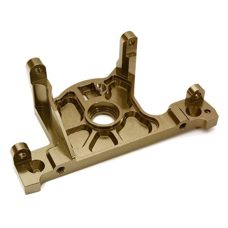 Integy RC Toy Model Hop-ups C27984GREY Billet Machined Motor Mount Block for Traxxas Rustler 4X4, Slash 4X4 LCG Chassis