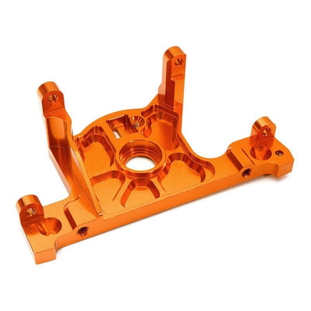 Integy RC Toy Model Hop-ups C27984ORANGE Billet Machined Motor Mount Block for Traxxas Rustler 4X4, Slash 4X4 LCG Chassis