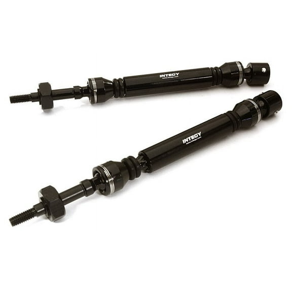 Integy RC Toy Model Hop-ups C28210BLACK HD Steel Rear Universal Drive Shaft (2) for Traxxas 1/10 Slash & Stampede 4X4
