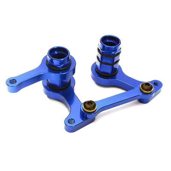 Integy RC Toy Model Hop-ups C28342BLUE Alloy Steering Bellcrank Set for Traxxas 1/10 Bandit, Slash 2WD, F-150 Raptor