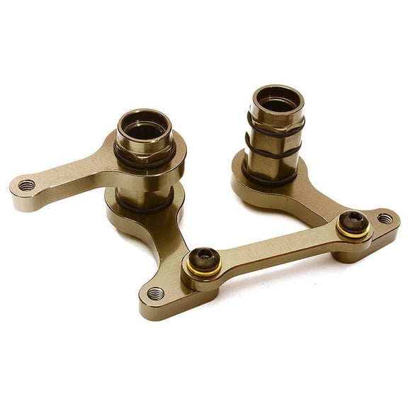 Integy RC Toy Model Hop-ups C28342GREY Alloy Steering Bellcrank Set for Traxxas 1/10 Bandit, Slash 2WD, F-150 Raptor