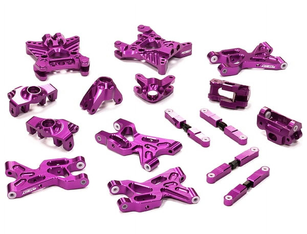 Integy RC Toy Model Hop-ups T5025PURPLE Billet Machined Suspension