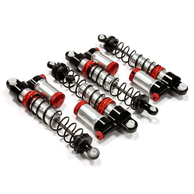 Integy RC Toy Model Hopups T5028SILVER Billet Machined Shock Set for