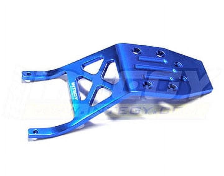 Integy RC Toy Model Hopups T7975BLUE Alloy Rear Skid Plate for Traxxas