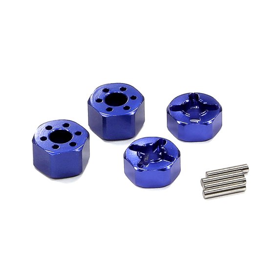 Integy T8065BLUE Wheel Hub Traxxas Rustler XL5/VXL (4) INTT8065BLUE
