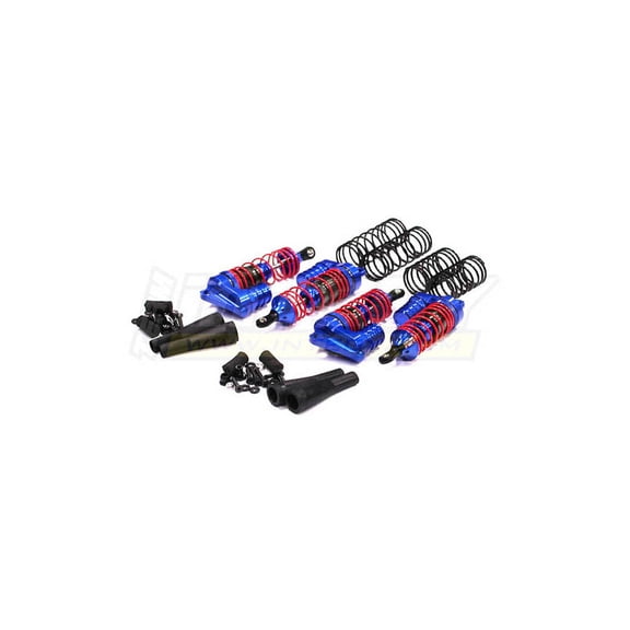 Integy T8537BLUE XLS Piggyback Shock Set 1/10 Slash 4x4 (4) INTT8537BLUE