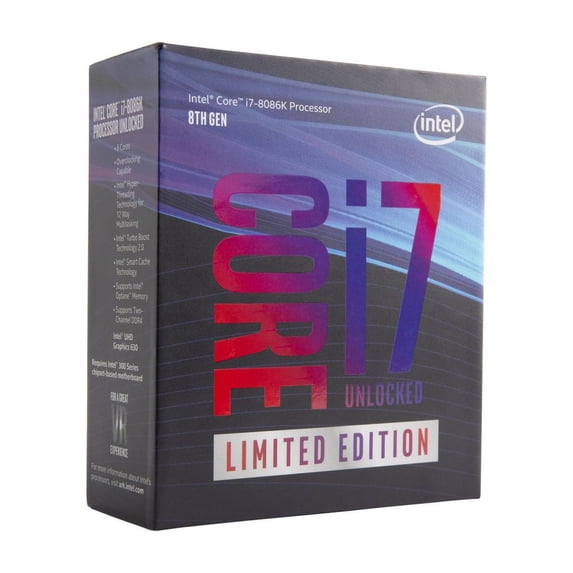 Intel 8th Generation Limited Edition Intel Core i7 Processors i7-8086K - BX80684I78086K