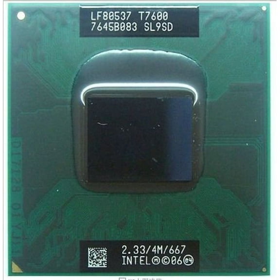 Intel Core 2 Duo T7600 SL9SD 2.33GHz 4MB Mobile CPU Processor Socket M 478-pin
