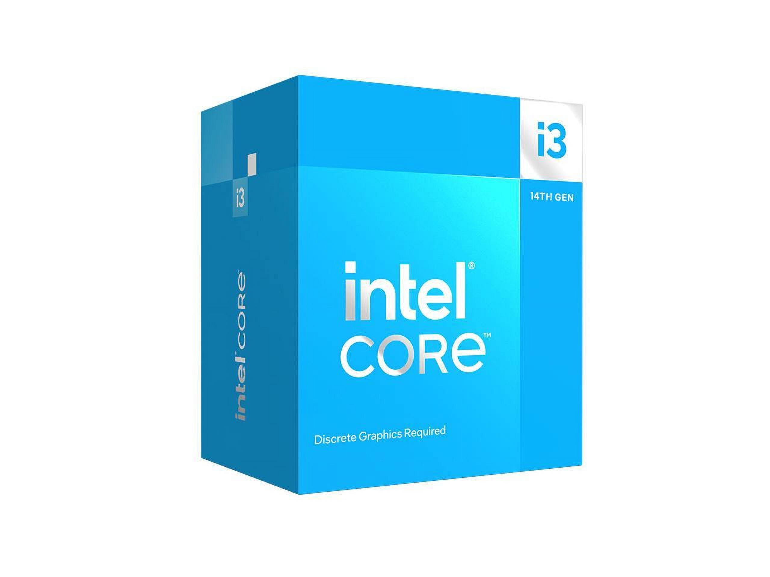 Intel Core i3-14100F - Core i3 14th Gen Raptor Lake 4-Core (4P+0E) LGA ...