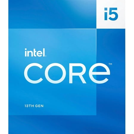 Intel - Core i5-13500 13th Gen 14 cores 6 P-cores + 8 E-cores, 24MB Cache, 2.5 to 4.8 GHz Desktop Processor - Grey/Black/Gold