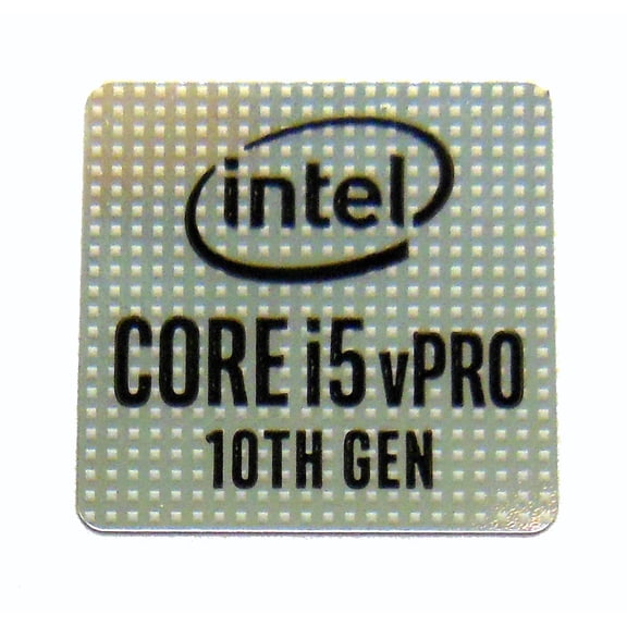 Intel Core i5 vPRO 10th Gen Sticker 14 x 14mm / 9/16" x 9/16" [1074]
