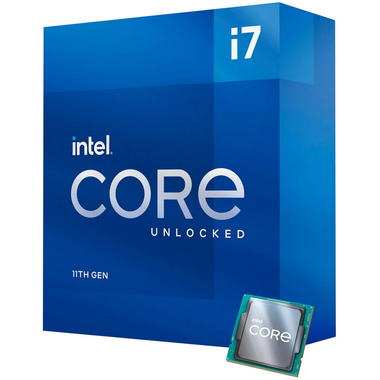 sprede uærlig kit Intel Core i7-11700K Desktop Processor 3.6 GHz Eight-Core LGA 1200 -  BX8070811700K - Walmart.com