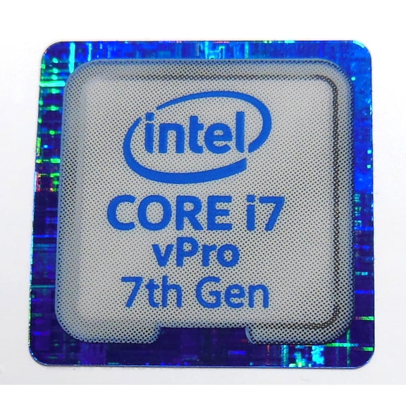 Intel Core i7 vPro  7th Gen Inside Sticker 18 x18mm / 11/16" x 11/16" [920]