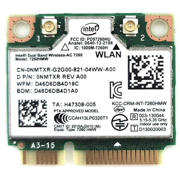 Intel Dual Band Wireless-AC 7260 Network Adapter (7260.HMWWB.R)