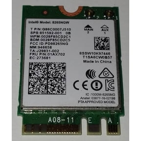 Intel Dual Band Wireless-AC 8265 Dual Band 2x2 AC + BlueTooth M.2