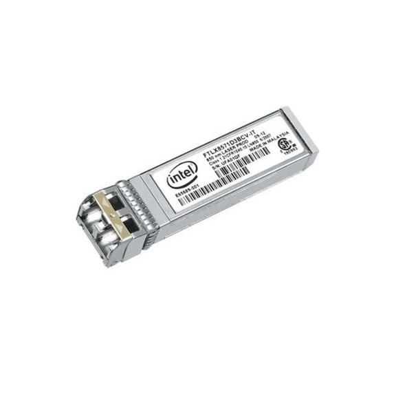 Intel Ethernet SFP+ SR Optics - Intel Ethernet SFP+ SR, SRX (extended temp), and LR Optics, offer dependable interoperability and consistent performance across the network when used with Intel...