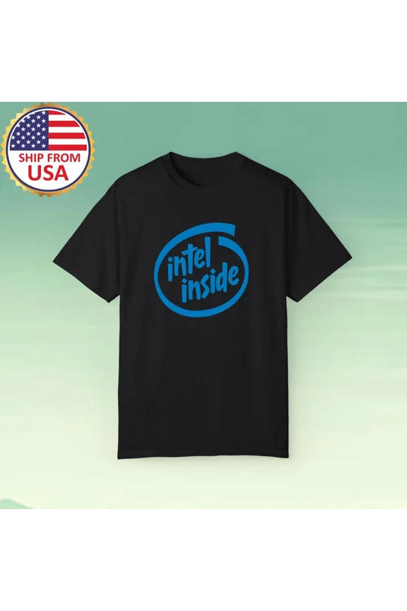 Intel Inside Men's Black Size S-5XL