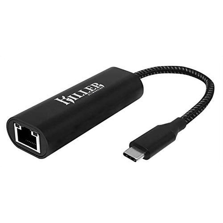 Intel Killer E3100 USB-C 3.1 to RJ-45 2.5Gbps Ethernet Adapter