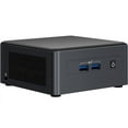 thumbnail image 1 of Intel NUC 11 Pro Kit NUC11TNHi70Z Tall Mini PC Business Desktop, i7-1165G7 2.80GHz, 64GB RAM, 256GB PCIe SSD + 1TB HDD (2.5), Iris Xe, WiFi 6, BT 5.2, RJ-45, HDMI, Win 10 Home), 1 of 4
