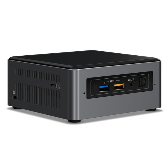 Intel NUC 7 Enthusiast A Mini PC with Windows 10 Intel Core i7 2TB HDD 32GB Optane Memory 8GB DDR4 Gunmetal (BOXNUC7i7BNHXG)