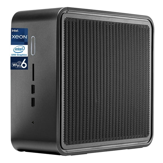 Intel NUC 9 Pro Kit Mini Desktop PC (Intel Xeon E-2286M 8-Core, Intel UHD 630, 16GB RAM, 512GB m.2 SATA SSD, WiFi 6, Bluetooth 5.2, 2 Thunderbolt 3 (Type-C), 2 x RJ-45 (1Gbps), Win 10 Pro)